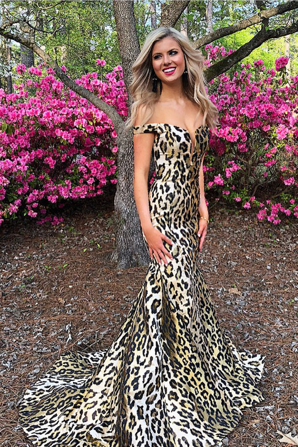 Leopard print store homecoming dresses