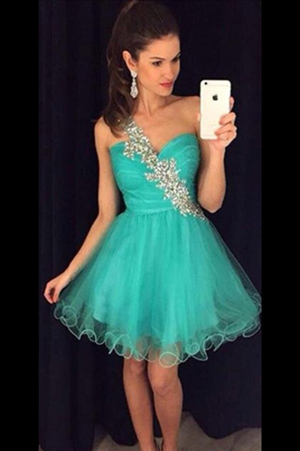 Short Turquoise Homecoming Dresses