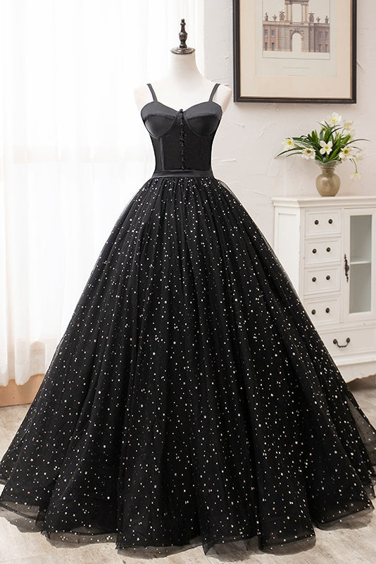 wedding black princess gown