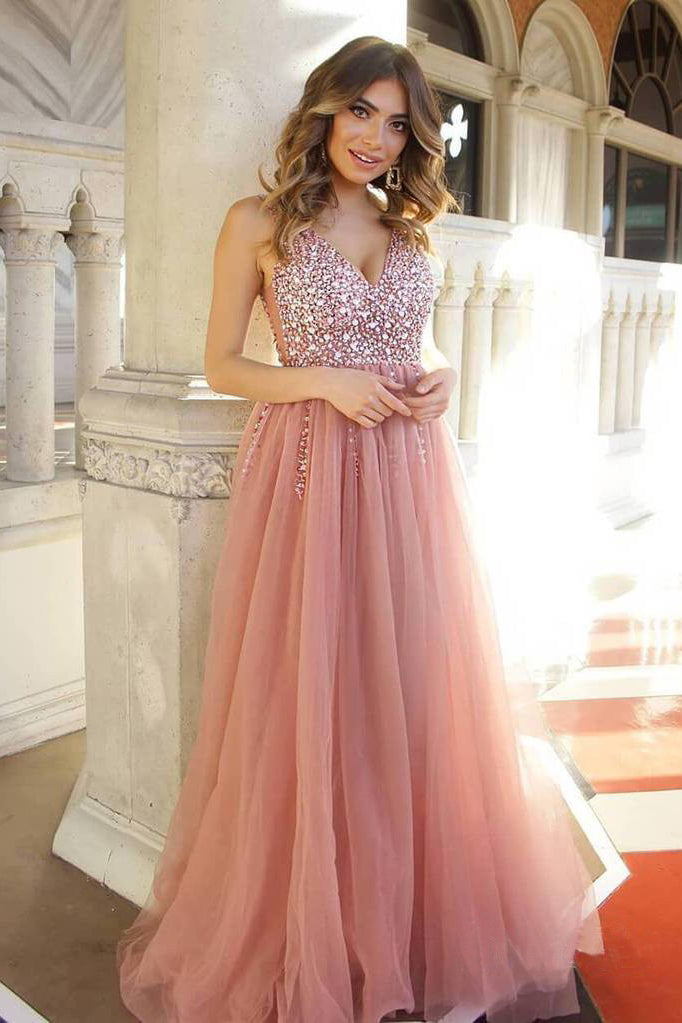 Dusty rose formal shop dress with sleeves