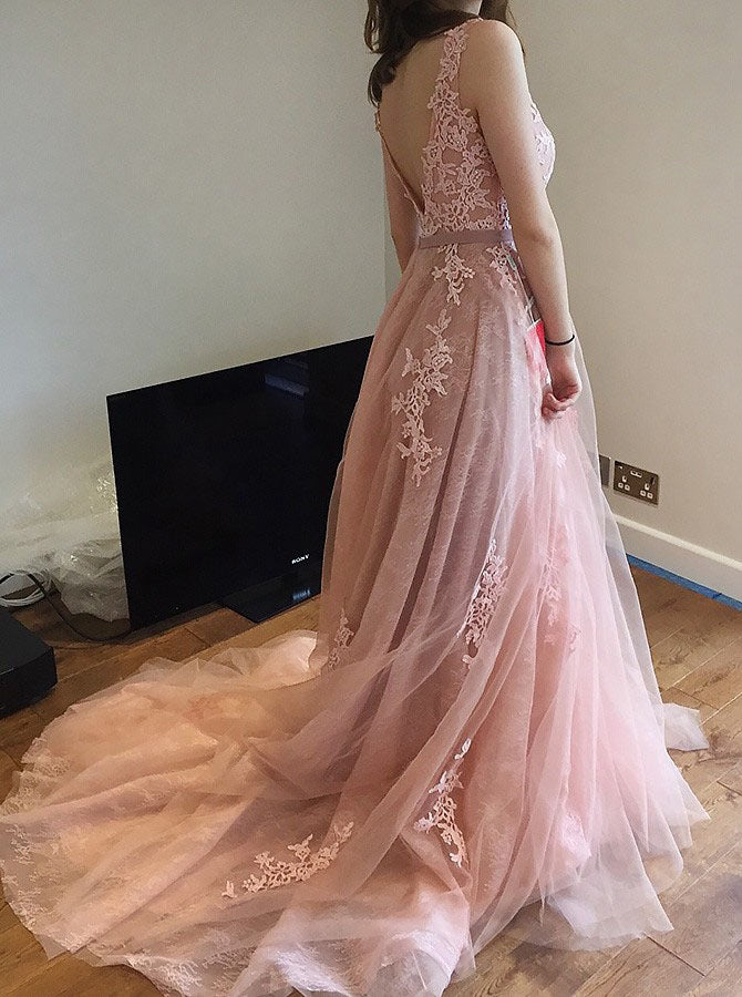 Pink court clearance dresses