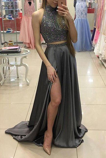 Grey two clearance piece dress