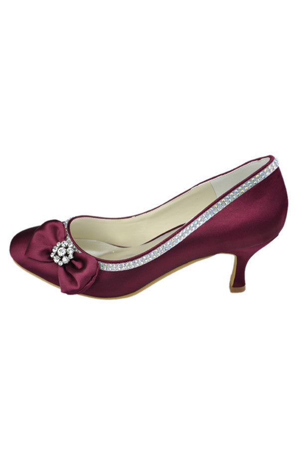 Burgundy hot sale prom shoes