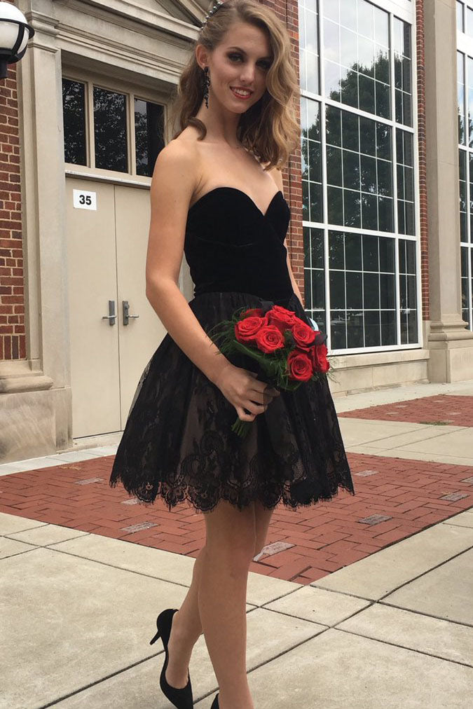 Sexy Short Black Homecoming Dresses Prom Dresses Party Gowns