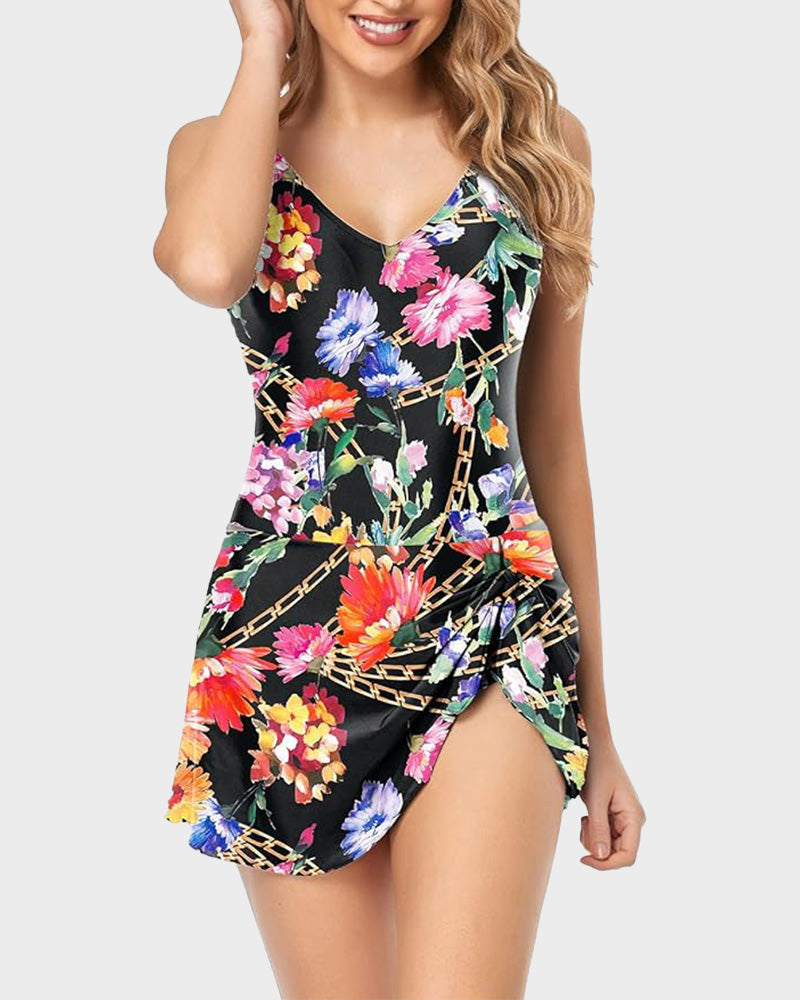 Ocevara - Women's Tummy Control Slim Fit One Piece Swimsuit