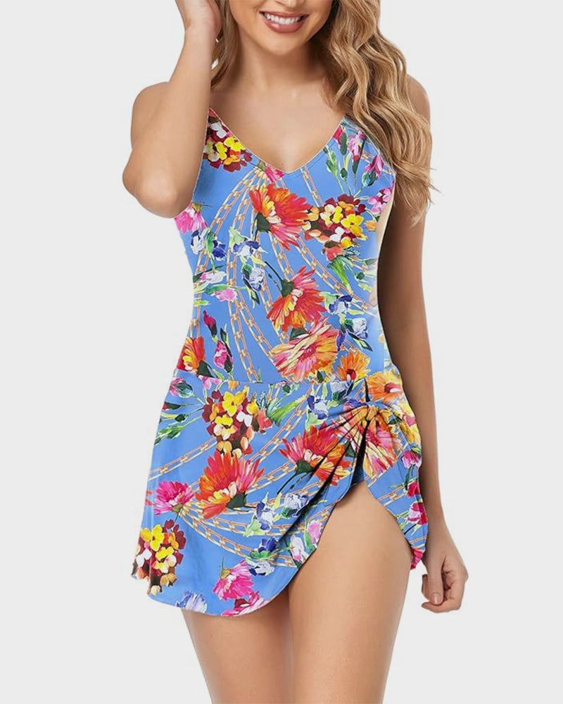 Ocevara - Women's Tummy Control Slim Fit One Piece Swimsuit