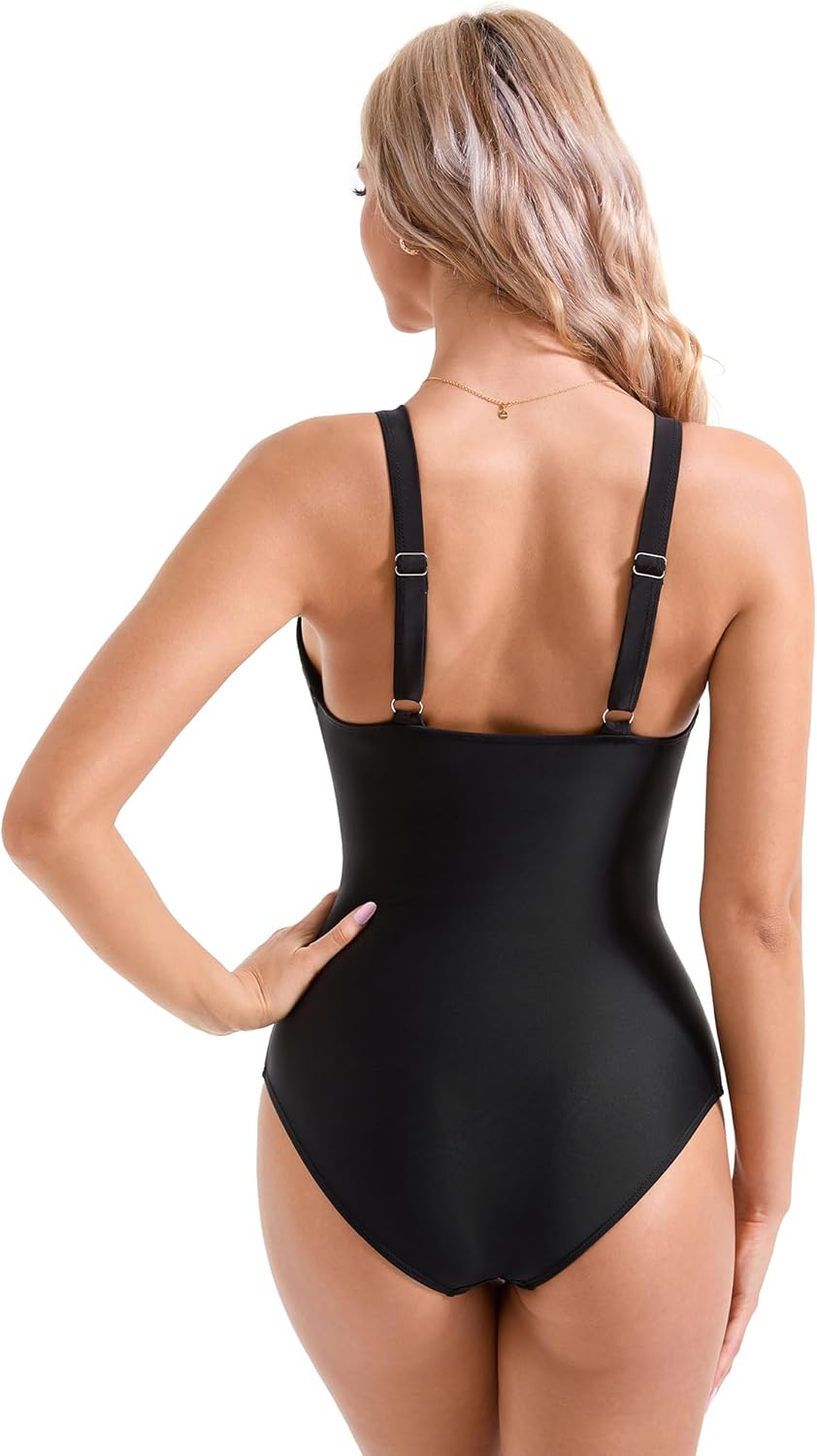 Ocevara - Women Sexy Mesh Tummy Control Swimsuit Push Up High Waisted Bathing Suit Secondary image