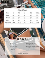 Ocevara - Women's High Waisted Bikini Sets Sporty Two Piece Swimsuits Color Block Cheeky High Cut Bathing Suits