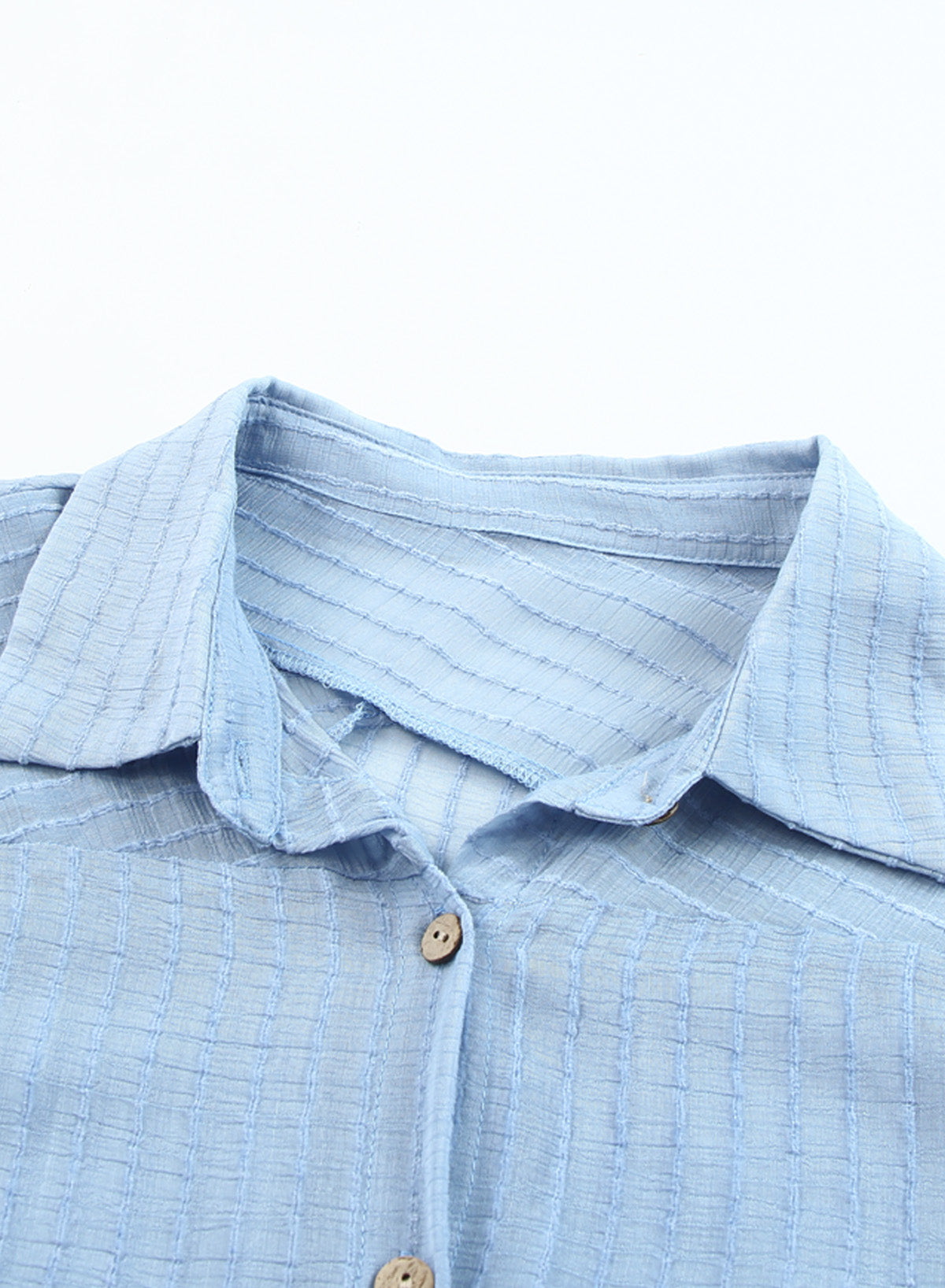 Ocevara - Black Solid Color Tie Sun-proof Belt Sexy V Neck Cover Up