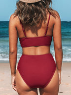Ocevara - V-Neck High Waist Bikini