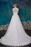 Beautiful Handmade Long Lace Beading Wedding Dresses W13