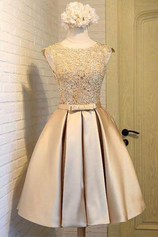 Sweet 16 Dress Short Gold